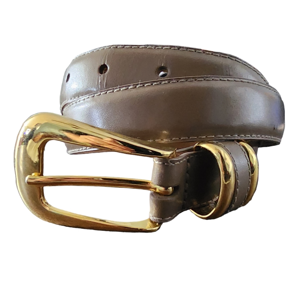 The Ritz Collection Tan Leather Womens Belt Sz M